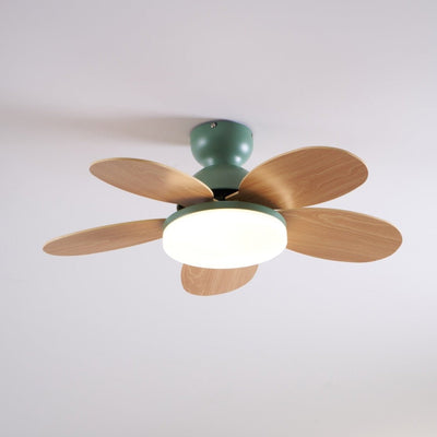 Eireise Colorful Glass Kids Ceiling Fan Light