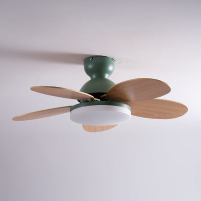 Eireise Colorful Glass Kids Ceiling Fan Light