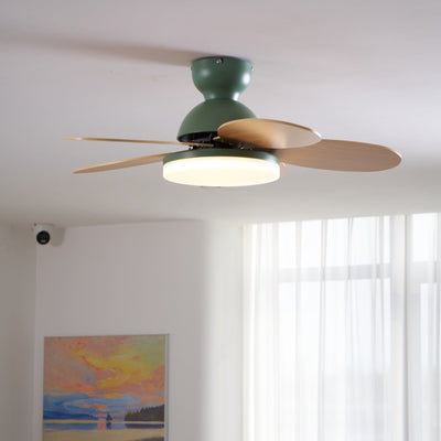Eireise Colorful Glass Kids Ceiling Fan Light