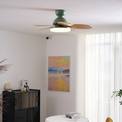 Eireise Colorful Glass Kids Ceiling Fan Light
