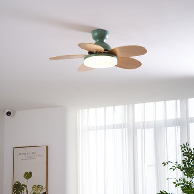 Eireise Colorful Glass Kids Ceiling Fan Light