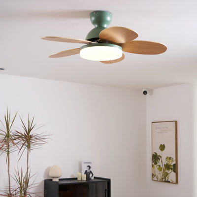 Eireise Colorful Glass Kids Ceiling Fan Light