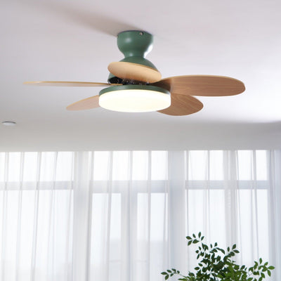 Eireise Colorful Glass Kids Ceiling Fan Light