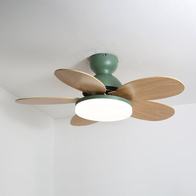Eireise Colorful Glass Kids Ceiling Fan Light
