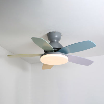 Eireise Colorful Glass Kids Ceiling Fan Light