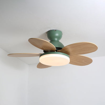 Eireise Colorful Glass Kids Ceiling Fan Light