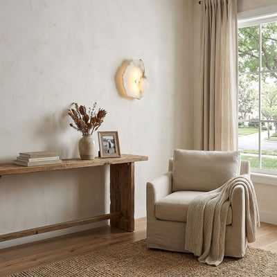 Elmsborne Alabaster Indoor Wall Light