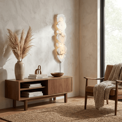 Nivarelia Alabaster Plug-in Wall Lamp