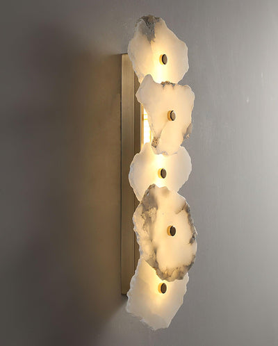 Alaeila Floral Cluster Alabaster Wall Light - Neutral Decor