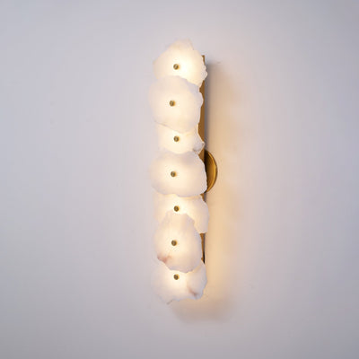 Alaeila Floral Cluster Alabaster Wall Light - Neutral Decor
