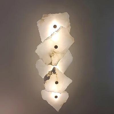 Alaeila Floral Cluster Alabaster Wall Light - Neutral Decor