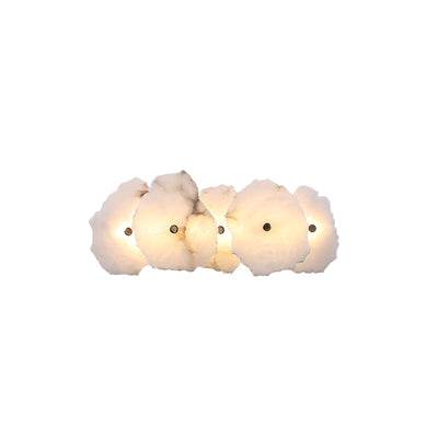 Alaeila Floral Cluster Alabaster Wall Light - Neutral Decor