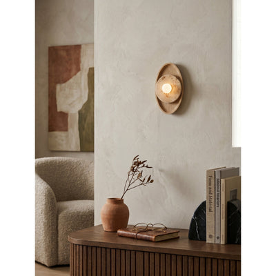 Lumenhart Travertine Wall Sconce