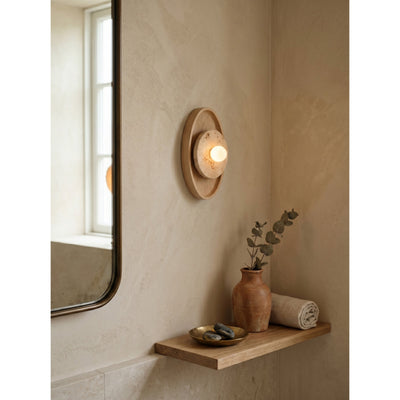 Lumenhart Travertine Wall Sconce