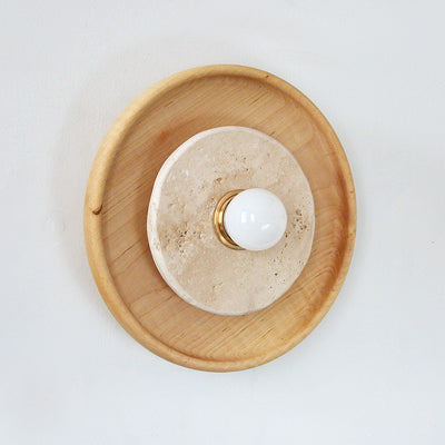 Lumenhart Travertine Wall Sconce