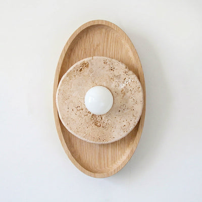 Lumenhart Travertine Wall Sconce