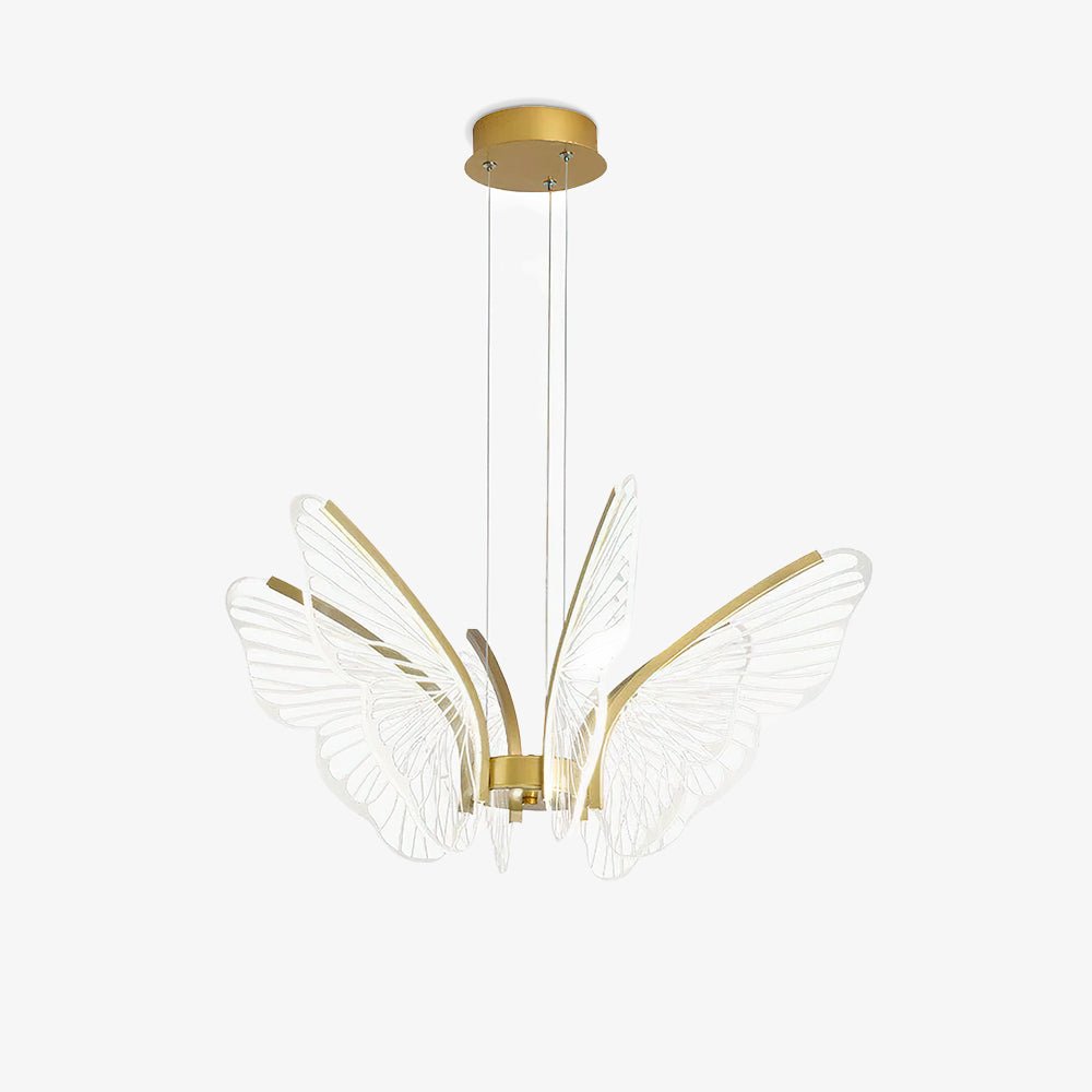 Zorvi Chandelier Butterfly Wing Crystal