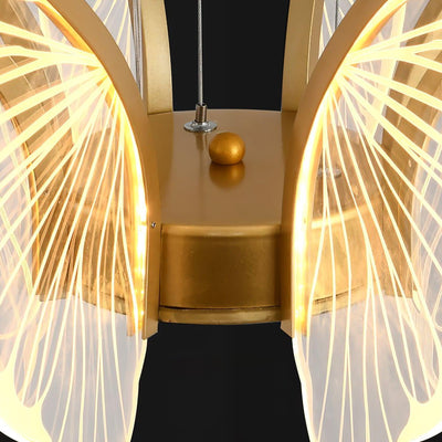 Zorvi Chandelier Butterfly Wing Crystal