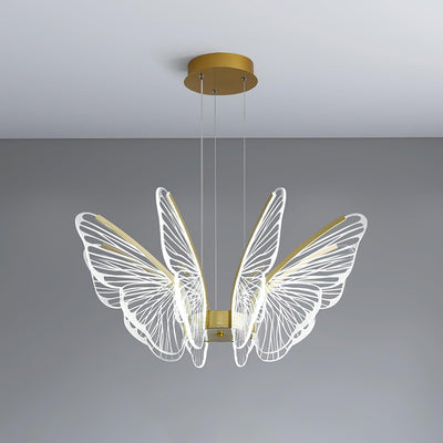 Zorvi Chandelier Butterfly Wing Crystal