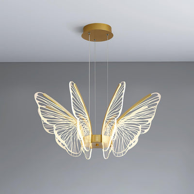 Zorvi Chandelier Butterfly Wing Crystal