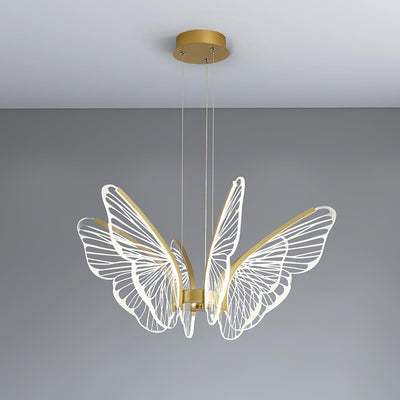 Zorvi Chandelier Butterfly Wing Crystal