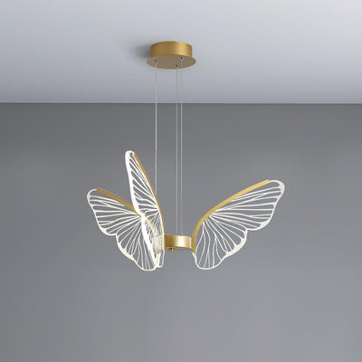 Zorvi Chandelier Butterfly Wing Crystal