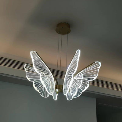 Zorvi Chandelier Butterfly Wing Crystal