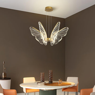 Zorvi Chandelier Butterfly Wing Crystal