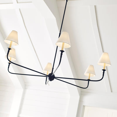 Arthaila Vintage Industrial Grande Fabric Chandelier - Neutral Decor
