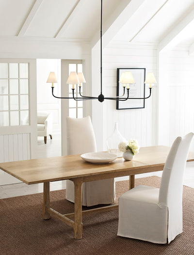 Arthaila Vintage Industrial Grande Fabric Chandelier - Neutral Decor