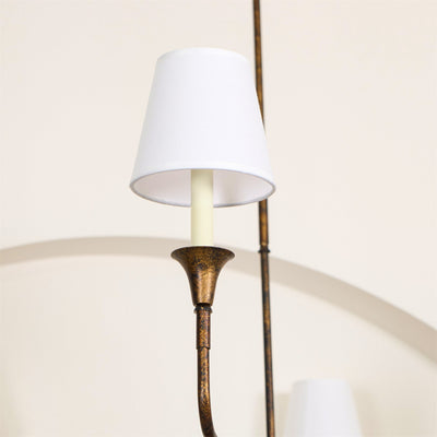 Arthaila Vintage Industrial Grande Fabric Chandelier - Neutral Decor