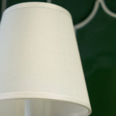 Silva Vintage Wall Lamp Fabric  Black/White/Brass  Arm