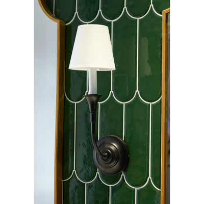 Cygnus Modern Minimalist Traditional Black Fabric Wall Lamp - Neutral Decor