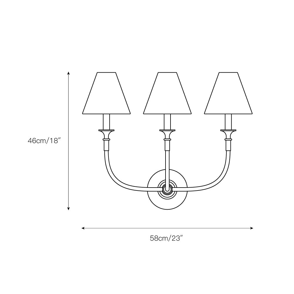 Cygnus Modern Minimalist Traditional Black Fabric Wall Lamp - Neutral Decor