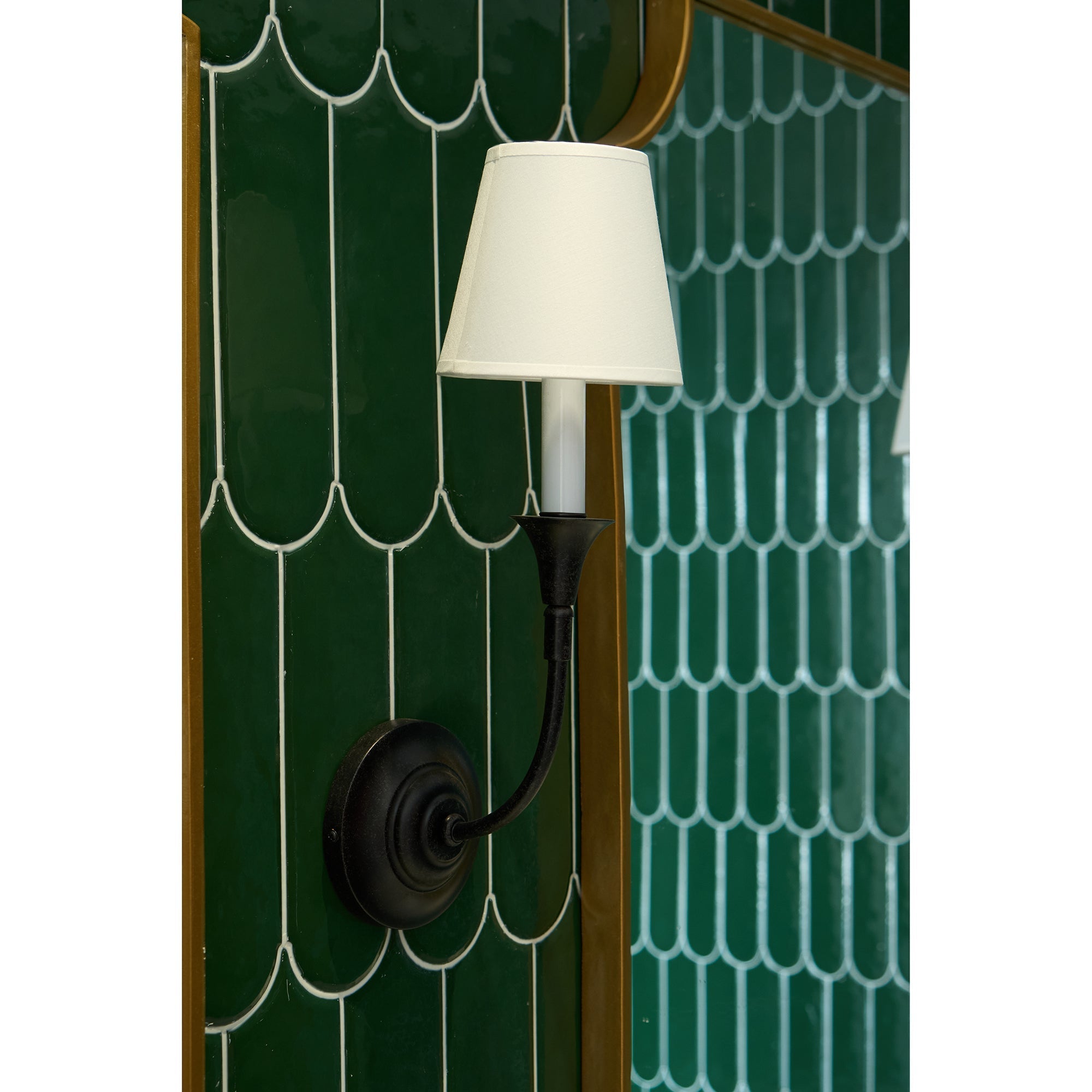 Cygnus Modern Minimalist Traditional Black Fabric Wall Lamp - Neutral Decor