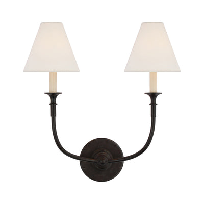 Cygnus Modern Minimalist Traditional Black Fabric Wall Lamp - Neutral Decor