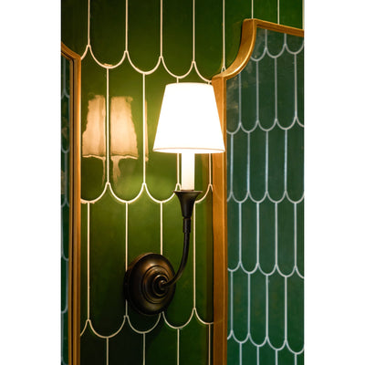 Cygnus Modern Minimalist Traditional Black Fabric Wall Lamp - Neutral Decor