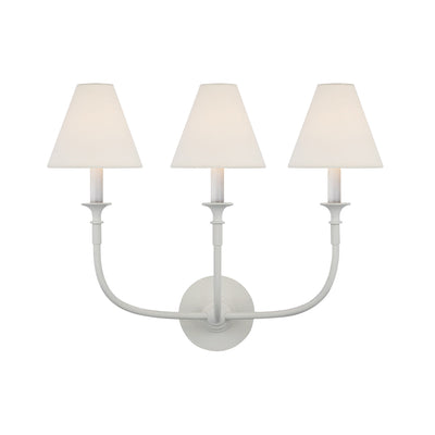 Silva Vintage Wall Lamp Fabric  Black/White/Brass  Arm