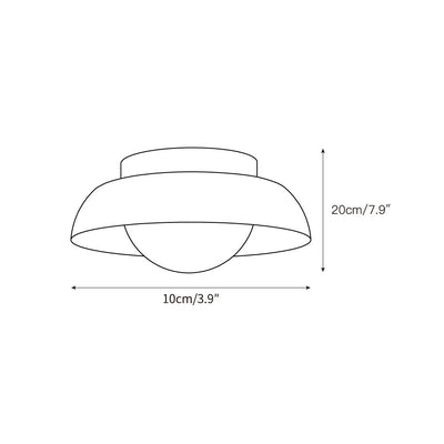 Cuvela Travertine Ceiling Lamp
