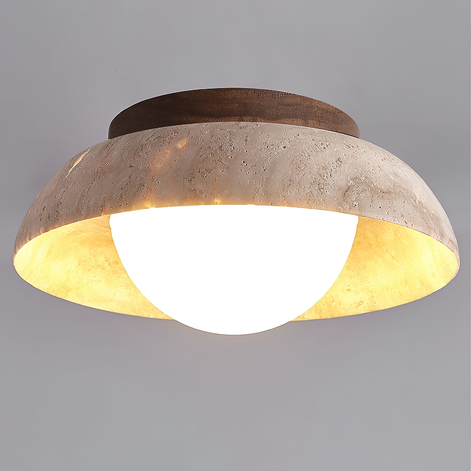 Cuvela Travertine Ceiling Lamp