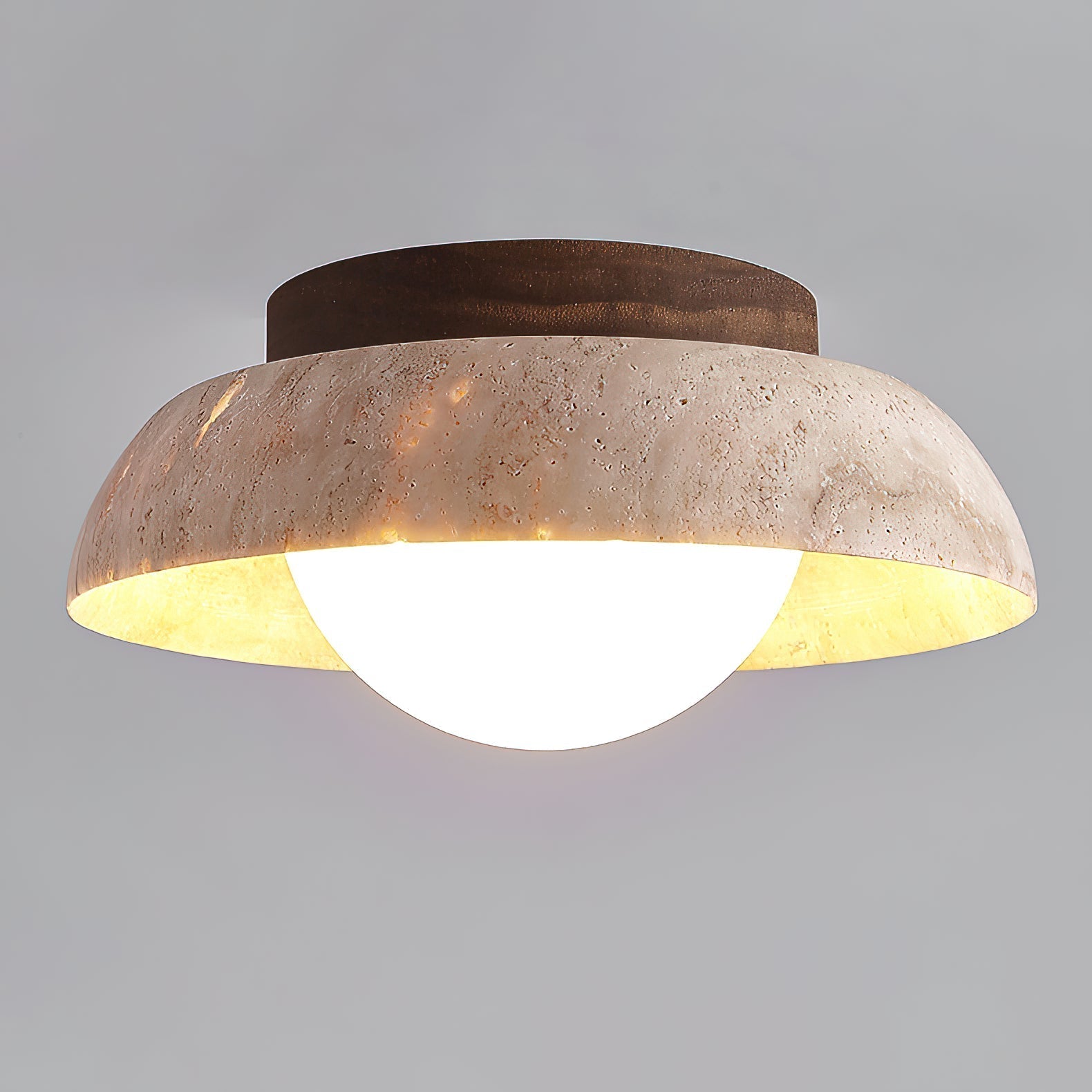 Cuvela Travertine Ceiling Lamp