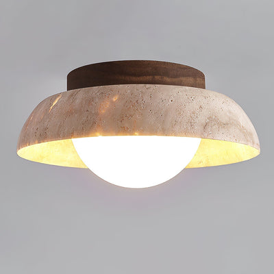 Cuvela Travertine Ceiling Lamp