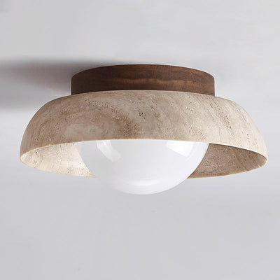 Cuvela Travertine Ceiling Lamp