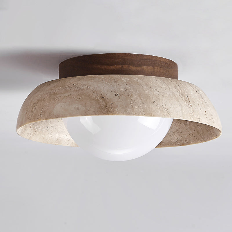 Cuvela Travertine Ceiling Lamp