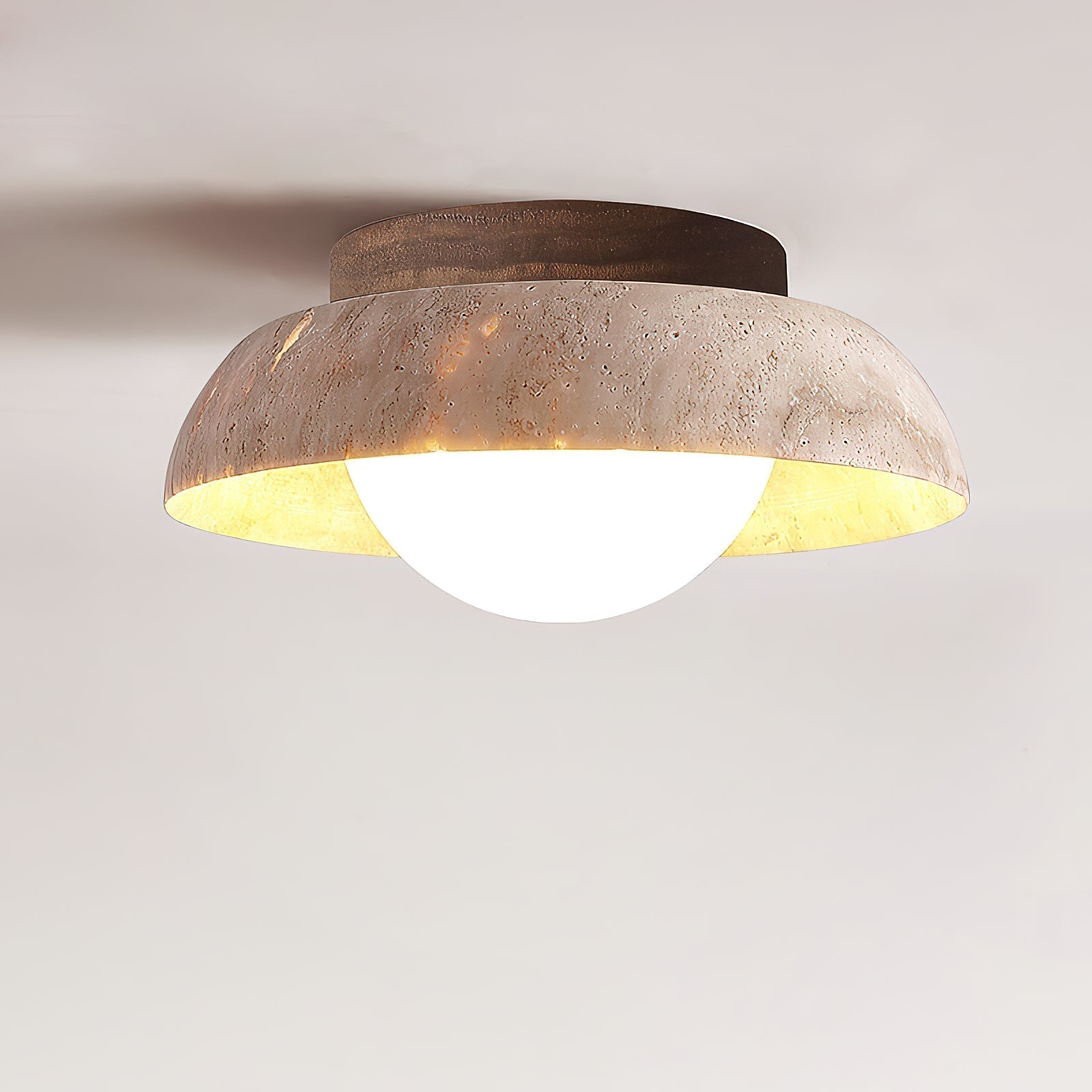 Cuvela Travertine Ceiling Lamp