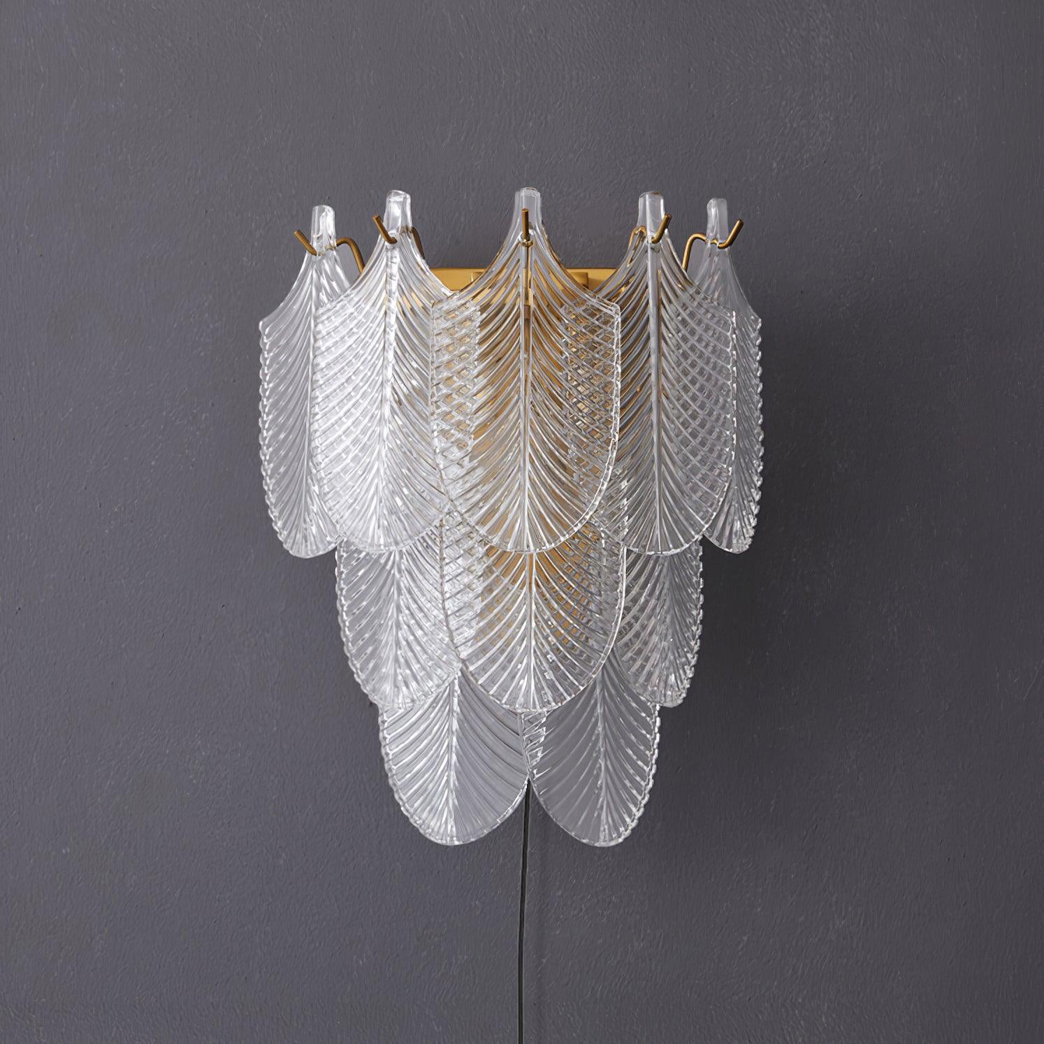 Celoaine Wall Sconce Brass Murano Glass