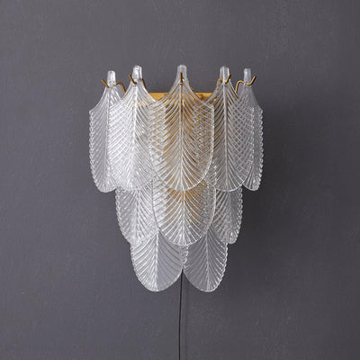 Celoaine Wall Sconce Brass Murano Glass