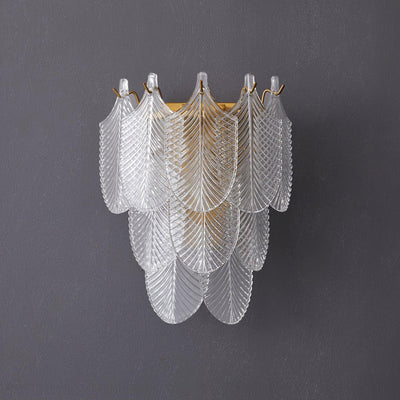 Celoaine Wall Sconce Brass Murano Glass