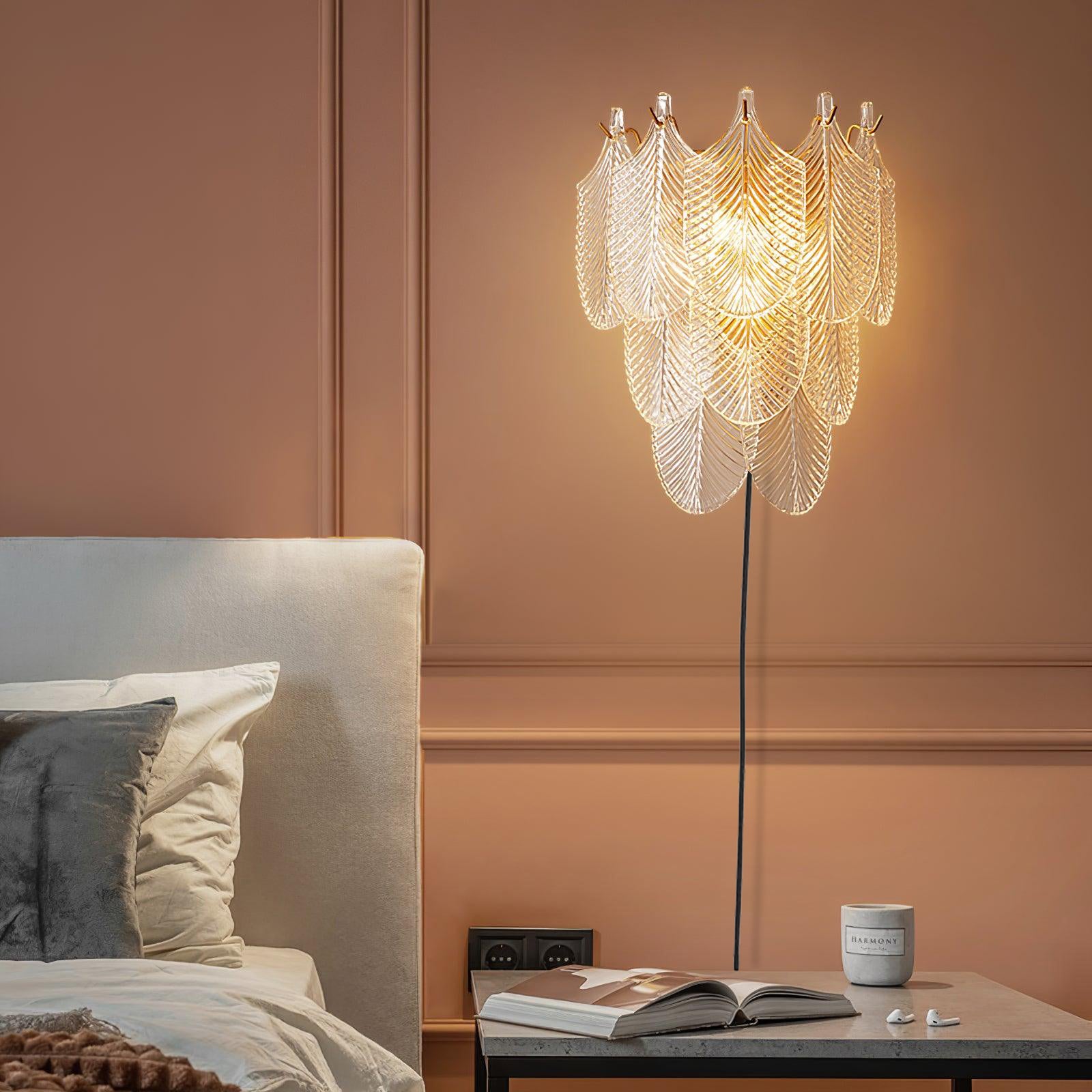 Celoaine Wall Sconce Brass Murano Glass