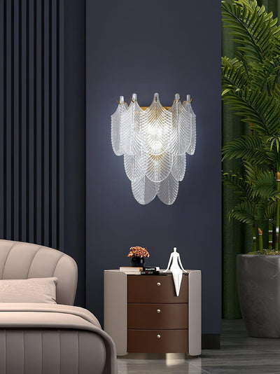 Celoaine Wall Sconce Brass Murano Glass
